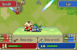 Скриншот из игры «Fire Emblem: The Blazing Blade»