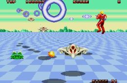 Скриншот из игры «Space Harrier II»