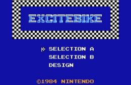 Скриншот из игры «Excitebike»