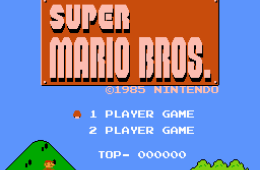 Скриншот из игры «Super Mario Bros.»