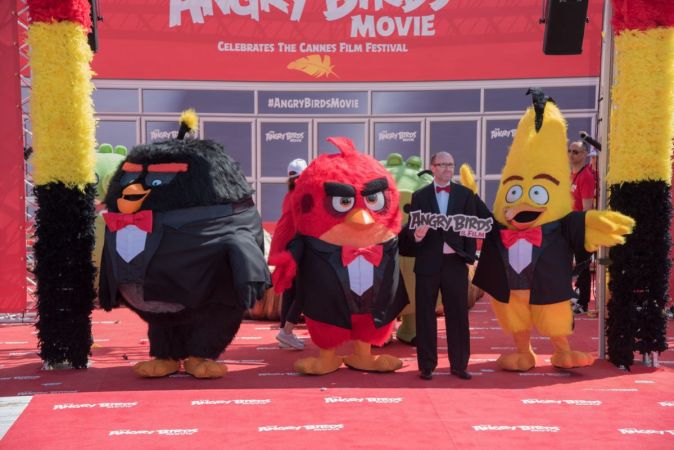 Cпециальный фотоколл «Angry Birds в кино» в Канне